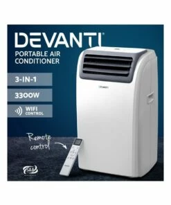 Flash Sale 🎉 Devanti Portable Air Conditioner 33W PAC-A-22K-WH-WI 👏 -Appliances Sales Store 888630310 5 720x928
