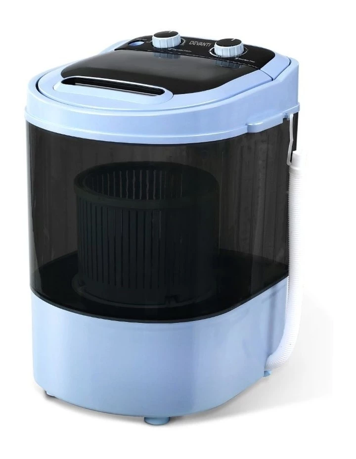 New ✨ Devanti Portable Top Load Washing Machine 3KG Black PWM-S-30-BK ⌛ 1 New ✨ Devanti Portable Top Load Washing Machine 3KG Black PWM-S-30-BK ⌛