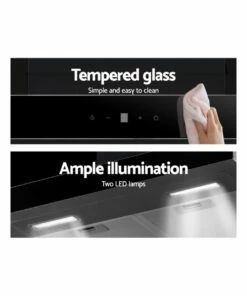 Coupon 🛒 Devanti Range Hood 60cm Glass Kitchen Canopy Stainless Steel 😍 -Appliances Sales Store 888631210 5 720x928