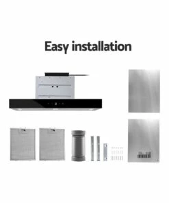 Coupon 🛒 Devanti Range Hood 60cm Glass Kitchen Canopy Stainless Steel 😍 -Appliances Sales Store 888631210 6 720x928