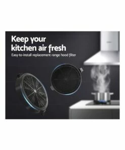 Best deal 🌟 Devanti Pyramid Range Hood Carbon Charcoal Filters Replacement For Ductless Ventless Black 🌟 -Appliances Sales Store 888631570 4 720x928