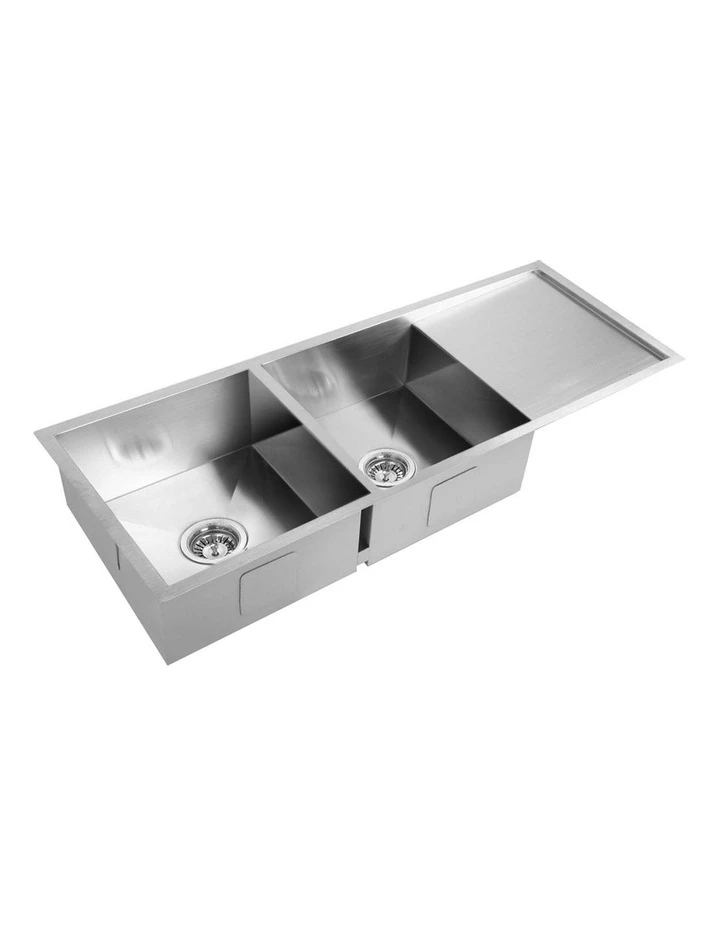 Hot Sale π€© Cefito Stainless Steel Kitchen Sink 111X45CM Silver 𧨠1 Hot Sale π€© Cefito Stainless Steel Kitchen Sink 111X45CM Silver π§¨
