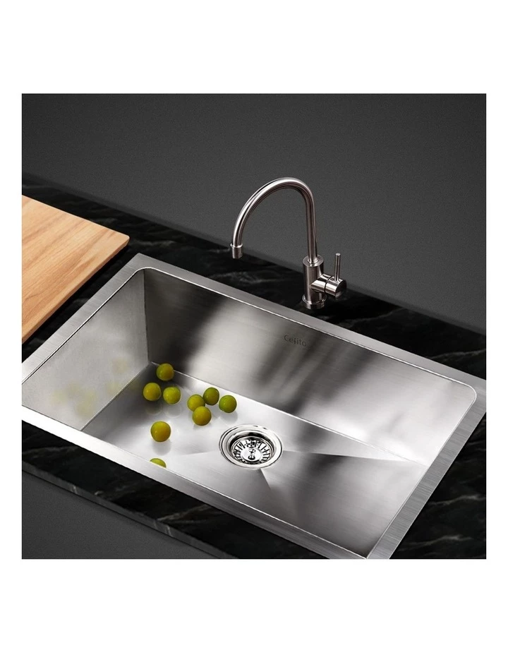 Hot Sale π₯ Cefito Stainless Steel Kitchen Sink 45X3MM Silver π 2 Hot Sale π₯ Cefito Stainless Steel Kitchen Sink 45X3MM Silver π - Image 2