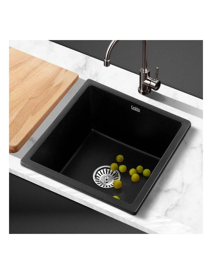 Coupon π Cefito Stone Kitchen Sink 45X45MM Granite Black π 3 Coupon π Cefito Stone Kitchen Sink 45X45MM Granite Black π - Image 3