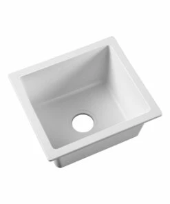 Cheap 𧨠Cefito Stone Kitchen Sink 46X41MM Granite White βοΈ