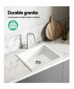 Cheap 𧨠Cefito Stone Kitchen Sink 46X41MM Granite White βοΈ 6 Cheap 𧨠Cefito Stone Kitchen Sink 46X41MM Granite White βοΈ -Appliances Sales Store 888634450 3 720x928