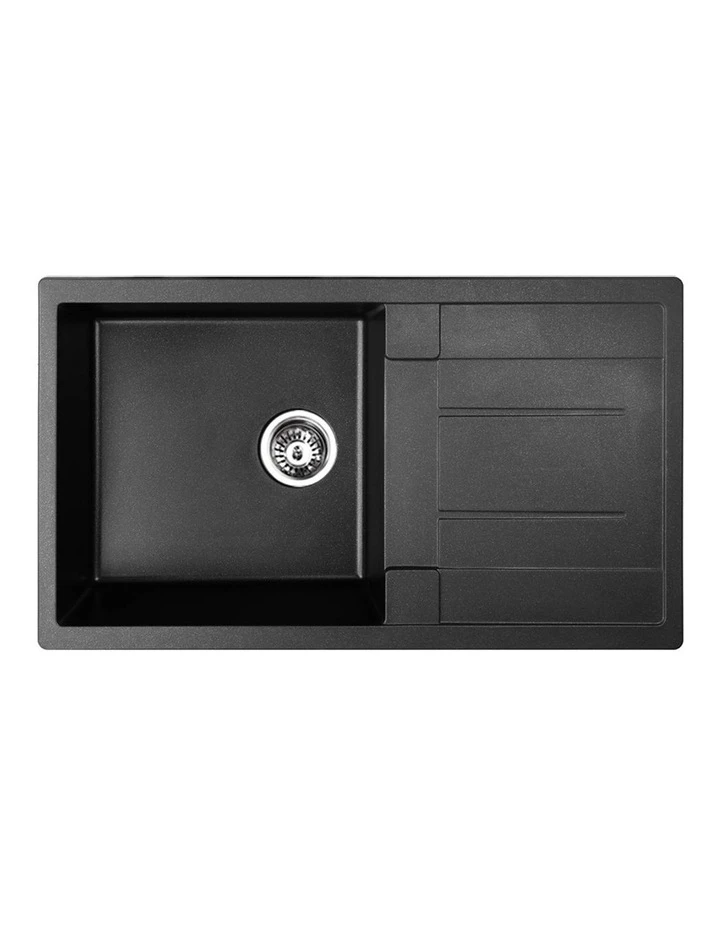 Best Sale ⭐ Cefito Stone Kitchen Sink 86X5MM Granite Black ⌛ 5 Best Sale ⭐ Cefito Stone Kitchen Sink 86X5MM Granite Black ⌛ - Image 5