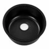 Best Sale 🤩 Cefito Stone Kitchen Sink Round 43MM Granite Black ❤️