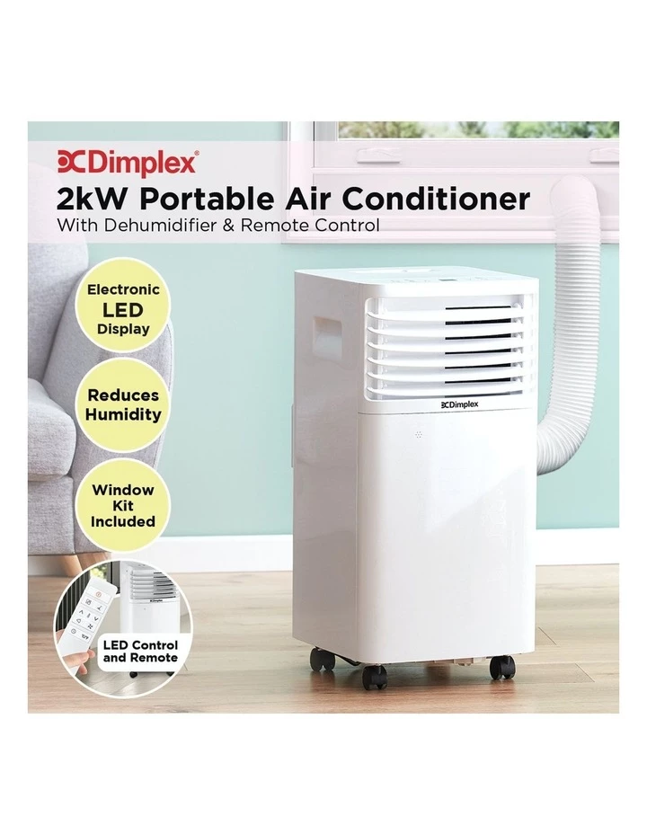 Flash Sale π Dimplex Portable Air Conditioner With Dehumidifier 2kW DCPAC07C π 2 Flash Sale π Dimplex Portable Air Conditioner With Dehumidifier 2kW DCPAC07C π - Image 2